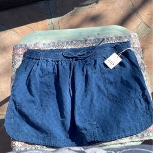 a.n.a a new approach Women's High Waist Blue Shorts